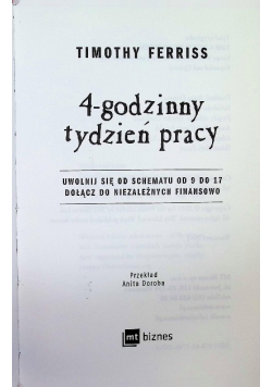 4 godzinny tydzień pracy