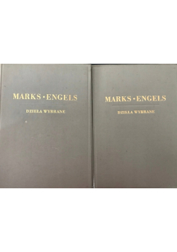 Marks Engels Dzieła wybrane Tom 1 i 2, 1949 r.