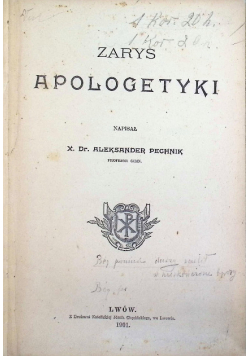 Zarys apologetyki 1901 r.