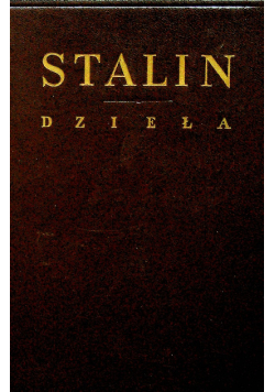 Stalin dzieła Tom 13