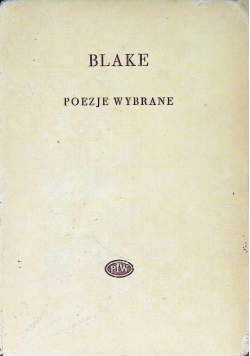 Blake Poezje wybrane