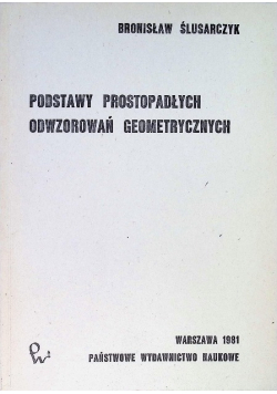 Podstawy prostopadłych odwzorowań geometrycznych
