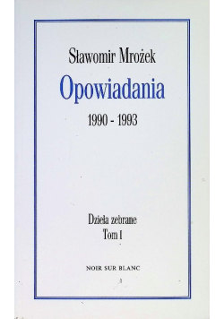 Mrożek Opowiadania 1990 - 1993