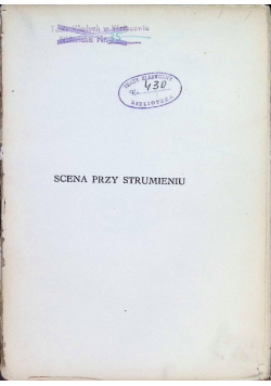 Scena przy strumieniu 1936 r.