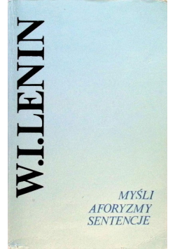 Myśli. Aforyzmy. Sentencje