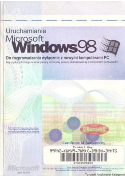 Uruchamianie Microsoft Windows 98