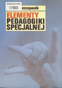 Elementy pedagogiki specjalnej