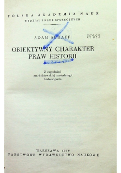 Obiektywny charakter praw historii