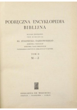 Podręczna Encyklopedia Biblijna Tom II