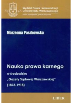 Nauka prawa karnego