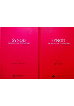 Synod Archidiecezji Poznańskiej Tom 1 do 2