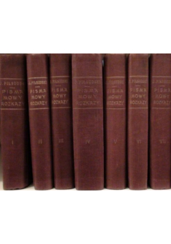 Pisma mowy rozkazy tom 1 do 8, 1931 r.