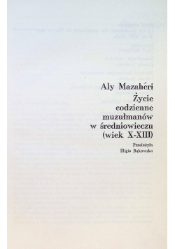 Życie codzienne muzułmanów w średniowieczu
