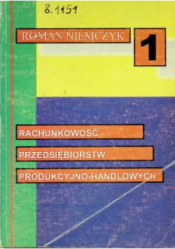 Rachunkowość przedsiębiorstw produkcyjno - handlowych Część 1