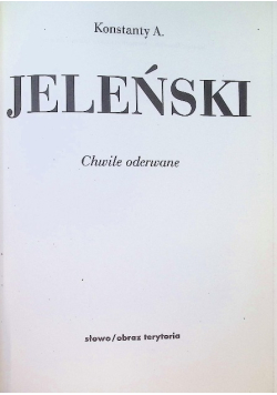 Jeleński Chwile oderwane