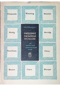 Poprzednicy naukowego Socjalizmu
