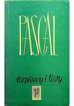 Pascal rozprawy i listy