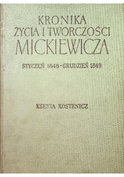 Kronika Życia i Twórczości Mickiewicza