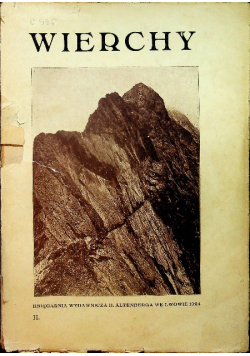 Wierchy, rok drugi, 1924 r
