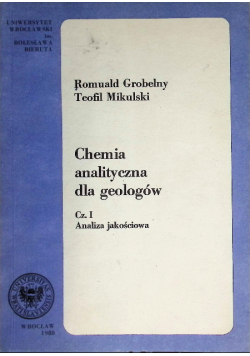 Chemia analityczna dla geologów Część 1