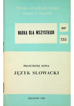 Nauka dla wszystkich nr 335 Język słowacki