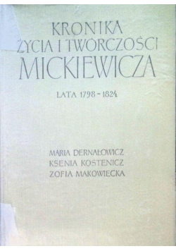 Kronika życia i twórczości Mickiewicza