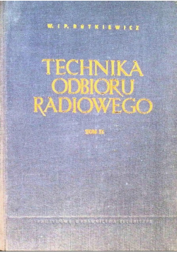 Technika Odbioru Radiowego Tom I