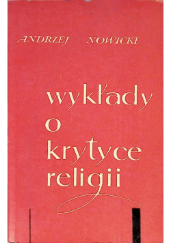Wykłady o krytyce religii