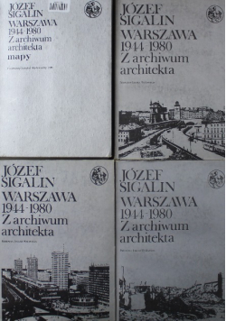 Warszawa 1944 do 1980 Z archiwum architekta Tom I do III z Mapa