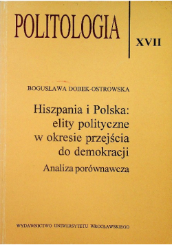 Hiszpania i Polska elity polityczne w okresie przejścia do demokracji