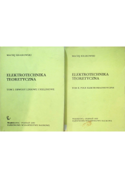 Elektrotechnika teoretyczna Tom I i II