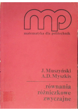 Równania różniczkowe zwyczajne