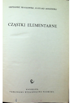 Cząstki elementarne