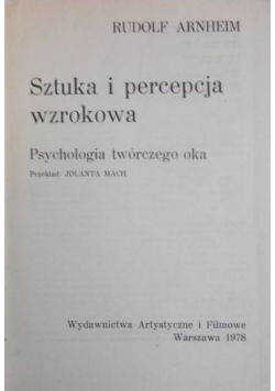 Sztuka i percepcja wzrokowa