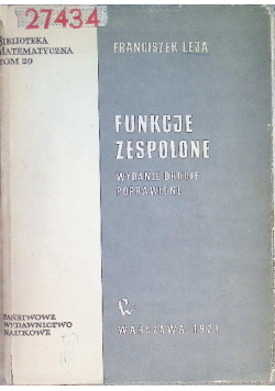 Funkcje zespolone