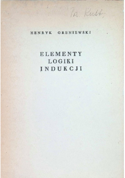 Elementy logiki indukcji
