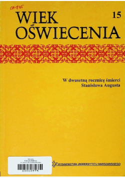 Wiek Oświecenia Nr 15 / 99