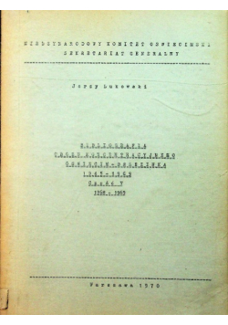 Bibliografia obozu koncentracyjnego Oświęcim Brzezinka 1945 - 1969 Część V