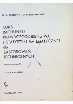 Kurs rachunku prawdopodobieństwa i statystyki matematycznej