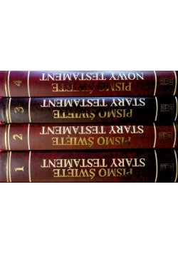 Pismo Święte Stary Testament Tom 1 do 4