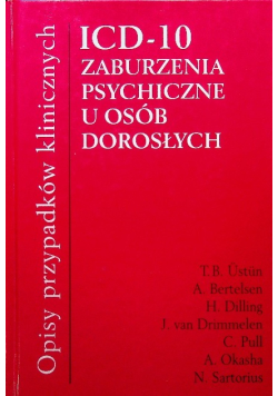 ICD-10 Zaburzenia psychiczne u osób dorosłych