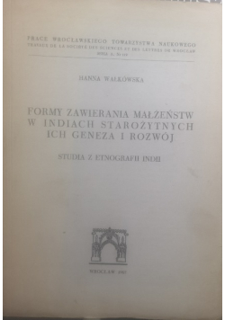 Formy zawierania małżeństw w Indiach starożytnych ich geneza i rozwój