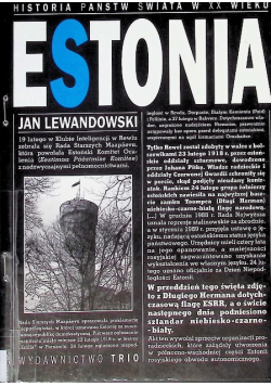 Historia państw świata w XX wieku Estonia