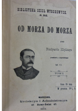 Od morza do morza. 1901 r.
