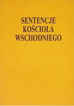 Sentencje Kościoła Wschodniego