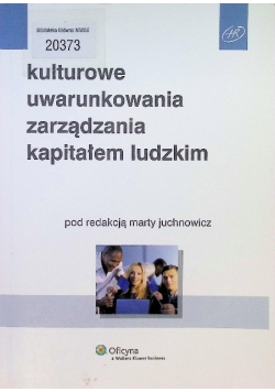 Kulturowe uwarunkowania zarządzania kapitałem ludzkim