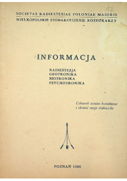 Informacja Radiestezja Geotronika Biotronika