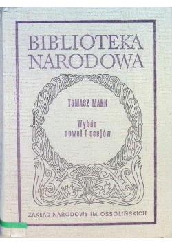 Mann Wybór nowel i esejów