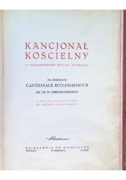 Kancjonał kościelny z uwzględnieniem rytuału polskiego