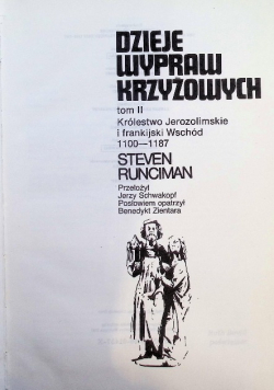 Dzieje Wypraw Krzyżowych Tom I